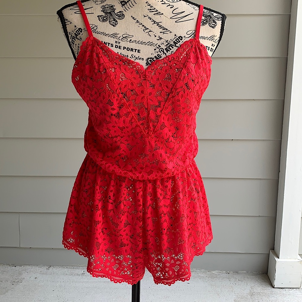 Victoria secret lace romper intimates
